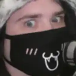 This is a .webp image of AbandonedFun with a mask on