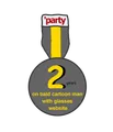 2 years on bald man with glasses website award
