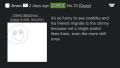 A thread made on the spinny about coalfarmer. The “Friends” mentioned are most likely the multiple booru namefags coalfarmer convinced to come to the chinny over discord.