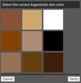 Argentinian skin colour
