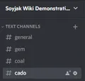 Discord uses "channels" to separate different sections of a server. It's like boards.