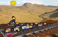 Jartytrain moving around Lesotho.