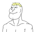 A shirtless version