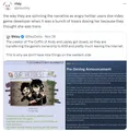 Party mentioned on a reply tweet