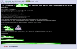 A screencap of a message from the owner of ███ about the site being taken down.