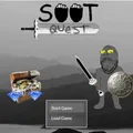 Titlescreen of Soot Quest early in development