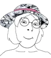 with gem hat