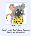 Another forced brimstone that originated out of /gem/