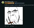 Offsiters on r/tuffmangophonk often post Cobson, the OPSEC DEMON meme, and other sharty references. Pictured is one of the most obsessed users.