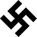 The emblem, based off the swastika
