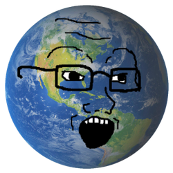 Earth, the most common & widely circulated of the Soy Planets. Almost all planetjakkers have an Earth in their folders. Planetjaks made by those new to the community sometimes consist exclusively of it.