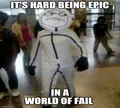 It's hard being psychotic in a normie world.