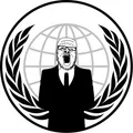 A24 as the Anonymous logo.