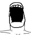 This edited image of A24 had existed since March 2020, and was edited onto a monstrous body to create fingerboy almost a year later.