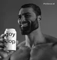 Gigachad drinking goyslop