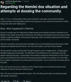 The sticked post on the TCOAAL subreddit, mentioning the Party >possibly CP Didn't do research award.