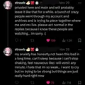 Strawb having a meltdown on twitter