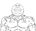 With Muscular Chud's body o algo