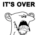 IT'S OVER.