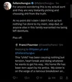 Francis confirming it's his aunt, indirectly telling his fans to harass her.