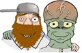 Crazy Dave and Dr Zomboss