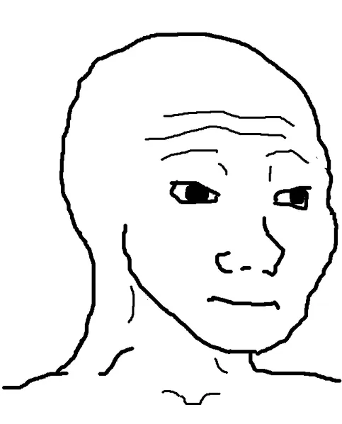 File:Wojak but aligned.png