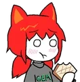Tama eating toast