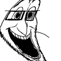 he seems happy.