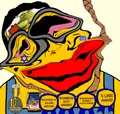 An anti-minion slopjak, from the war - This one references Sing, which, like Despicable Me and Minions, was produced by Illumination Entertainment