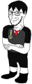 Their version of Nate Higgers, Mike Kurderer. He acts as the mascot of the Snappy.