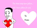 Chud valentine card. Its unknown if you would rizz up any girls with this.