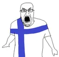 Incomprehensible soyboy woahjak with the finnish flag on it for some reason.