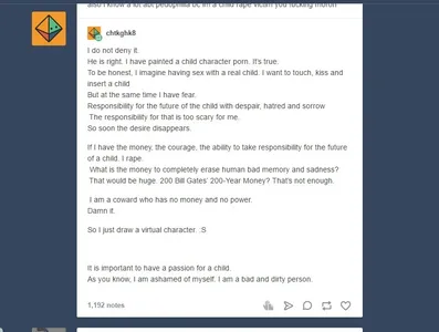 Disgusting pedophile