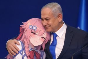 Big Yahu hugging Negev