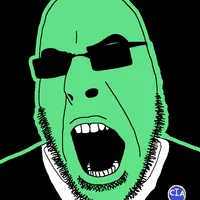 A CIA agent portrayed as a soyjak. Note warm, friendly glow emanating from him.