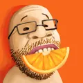 Eating an orange