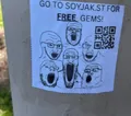 The same ad on a pole