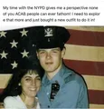Young Kris as a policeman