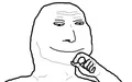 Smug Wojak based on Wojak and smug Pepe