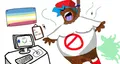 Original depiction of the FNF pedo, notably more faithful to the inspiration of Boyfriend, the main character of FNF, also not a soyjak.