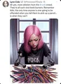 >pick up a pencil? think about all the poor valid disabled transfolx who can't, CHUD!