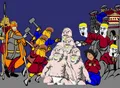 A painting of the incident
