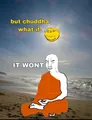 Chuddha loves meditating on the beach next to the sound of the waves.