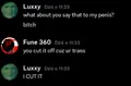 kevonz admits to trooning out