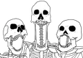 Skeleton Soyjak Trio
