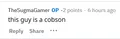 this guy is a cobson