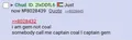 he is captain gem, not captain coal