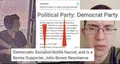 An images that claims that Patrick Crusius is a registered democrat. This has been debunked.[6]