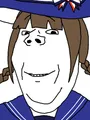 Wadanohara as a goally soyjak.
