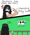 Soytan finds out the trvth about cows. ev&doe this isn't a nigger cow or cracker cow
